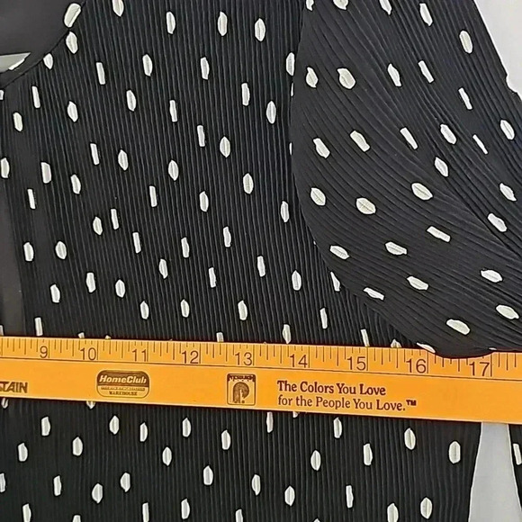 J. Crew pleaded Ruffled peplum top  with polka dot - Picture 7 of 9